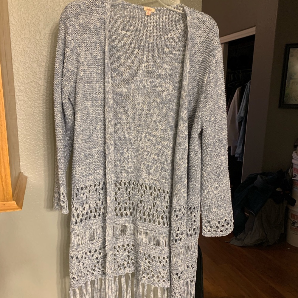 Reba brand light blue cardigan. Worn once